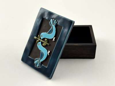 Kasten Vogel (Keramik) - Mithé ESPELT