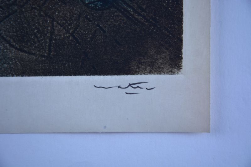 Les Voix (Radierung und Aquatinta) - Roberto  MATTA