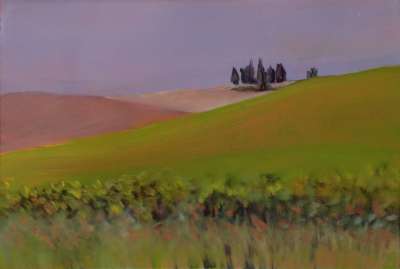 Paysage 17 (Óleo sobre cobre) - Sara FRATINI