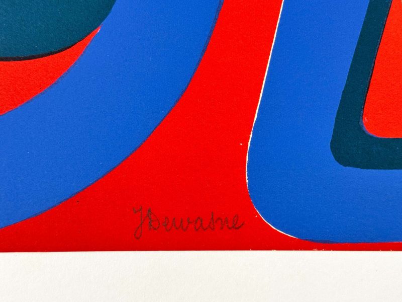 Jean Dewasne (1921-1999) // L'amour - La mourre (Farblithographie) -  Artistes Divers
