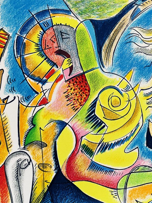 The work of chance (Lithograph) - André  MASSON