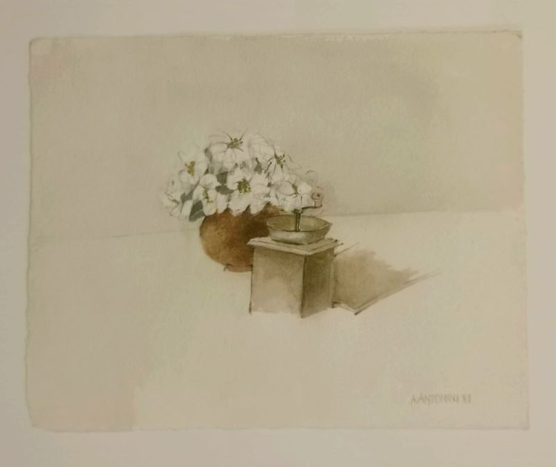 L'autre moulin à café (Aquarelle (contemporain)) - Annapia ANTONINI
