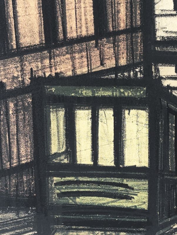 Funiculaire (Lithographie) - Bernard BUFFET