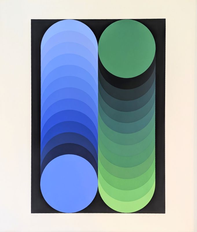 Kidio (Sérigraphie) - Victor  VASARELY
