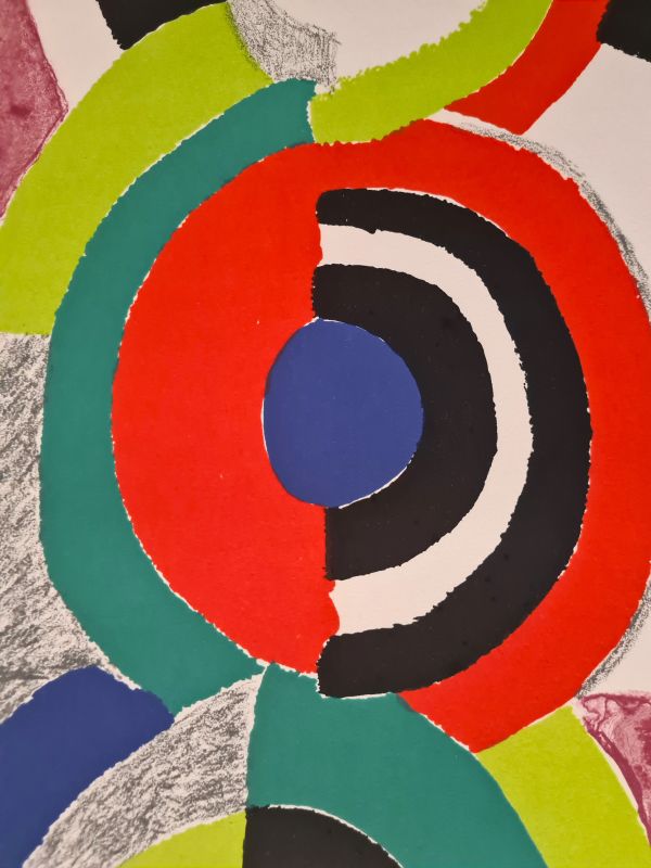 Die drei Grazien (Farblithographie) - Sonia DELAUNAY