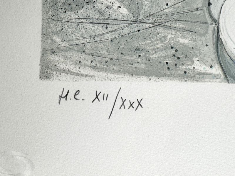 Roger Chapelain-Midy (1904-1992) // Nu aux singes (Lithograph) — Artistes Divers — Edition numbering detail