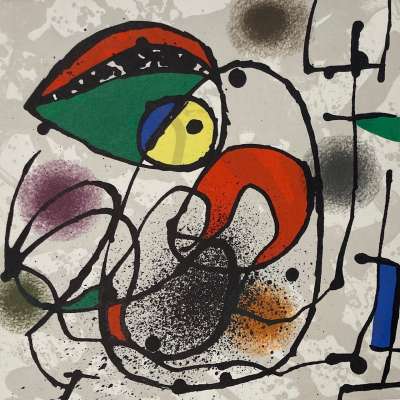Composition (Lithographie) - Joan  MIRO