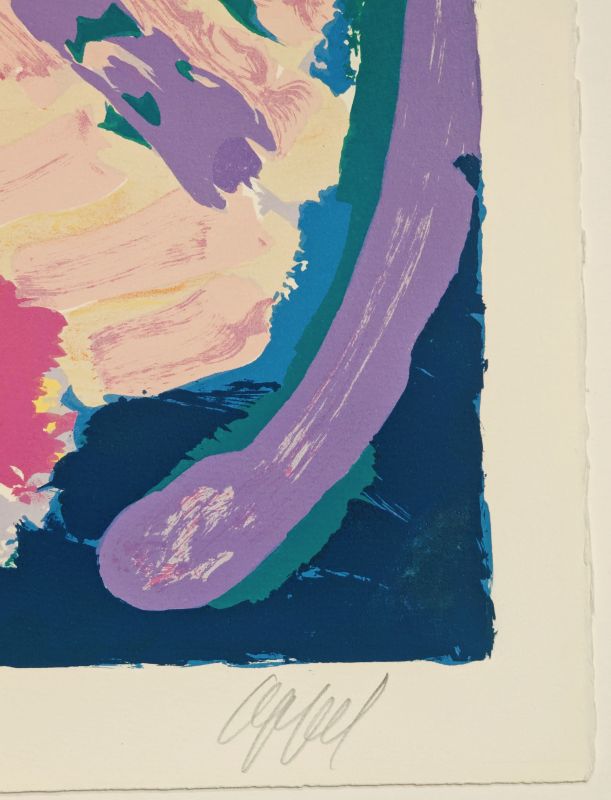 Resting Cat (Lithograph) - Karel APPEL