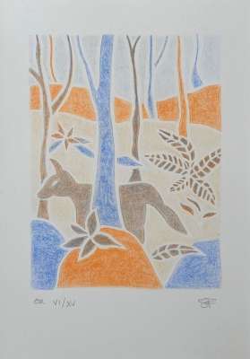 Phénomènes I (Lithographie) - Sara FRATINI