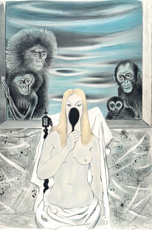 Roger Chapelain-Midy (1904-1992) // Nu aux singes (Lithograph) — Artistes Divers — Detail view