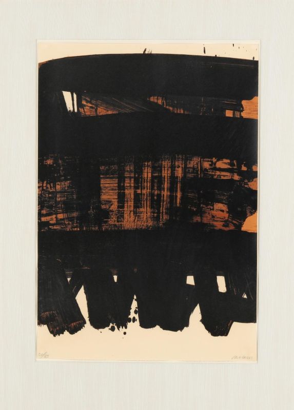 Lithografie Nr. 22 (Farblithographie) - Pierre  SOULAGES