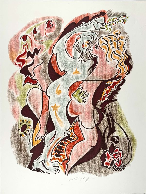 Sonette von Louise Lab&eacute; (Farblithographie) - André  MASSON