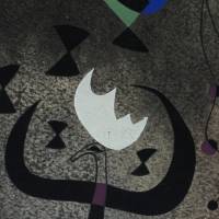 Femmes au bord du lac à la surface irisée par le passage d'un cygne (Constellations) (Pochoir) — Joan MIRO