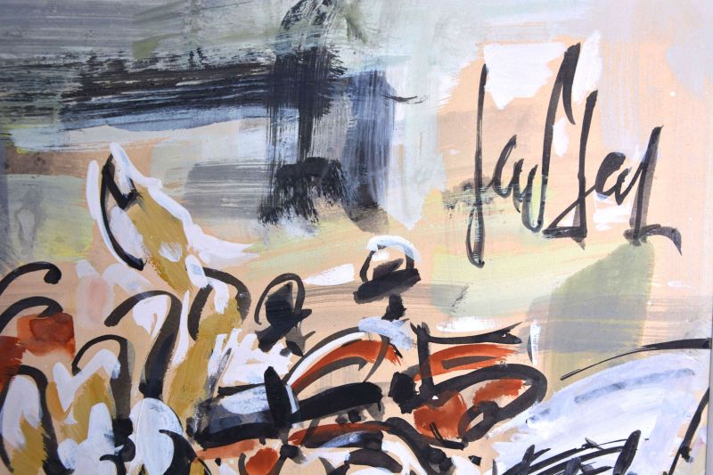 Le Violoniste (Gouache (moderne)) -  GEN PAUL