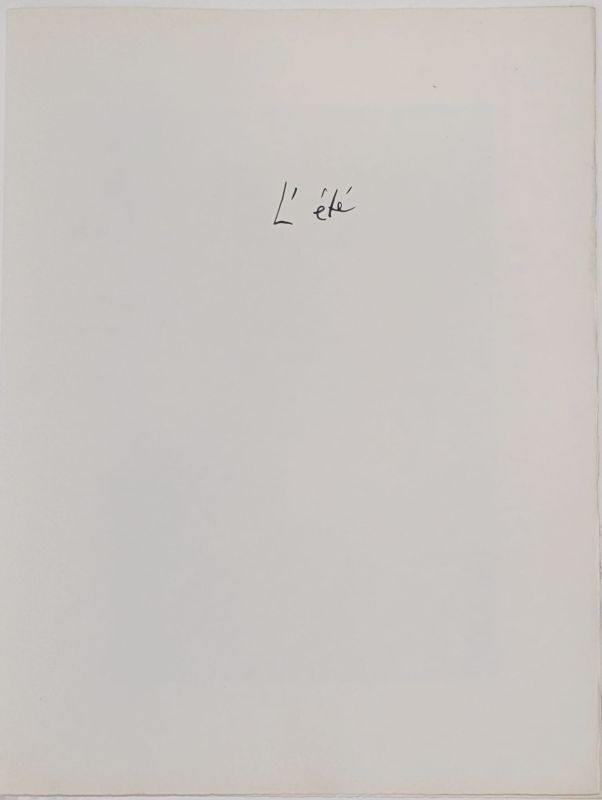 Composition bleue, verte et rouge L78, "L'été" (Lithographie) - Serge  POLIAKOFF