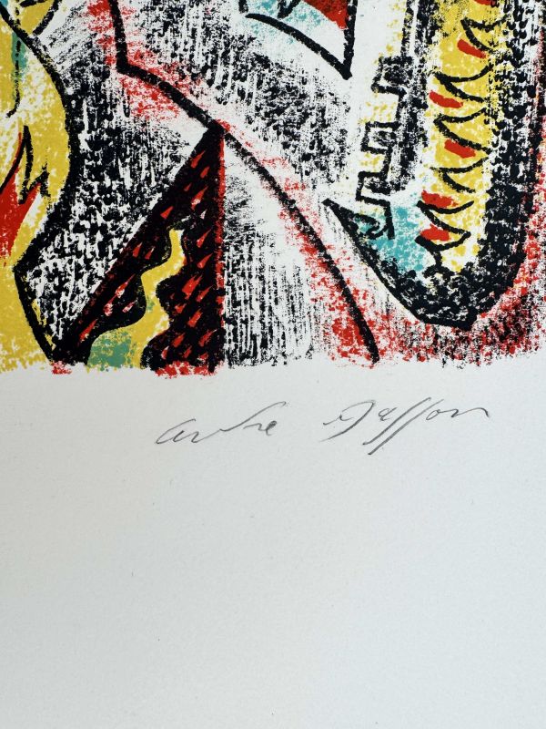 Ballet d'insectes (Farblithographie) — André MASSON — Detail der Signatur