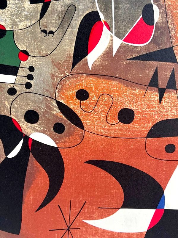 Mujeres, Pájaros, Estrella (Litografía) - Joan  MIRO