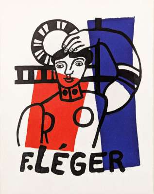Danseuse tricolore au tambourin (Lithographie) - Fernand LEGER