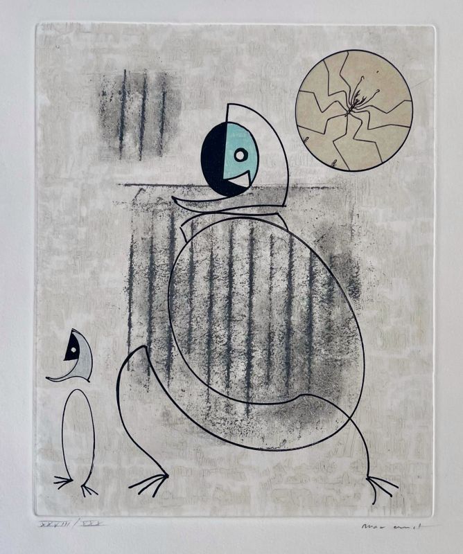 Oiseaux en péril (Radierung und Aquatinta) - Max ERNST