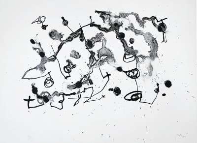 Série II, noir (Lithographie) - Joan  MIRO