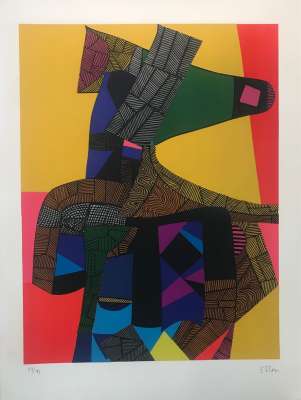 Anubis (Lithographie) - Maurice ESTEVE