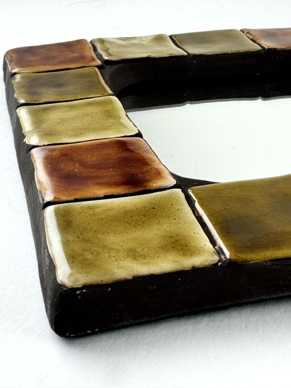 Quadratischer Spiegel (Keramik) - Mithé ESPELT