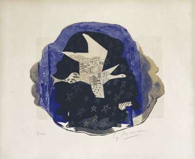 Les étoiles (Lithographie) - Georges BRAQUE