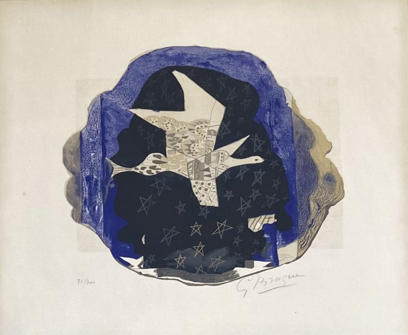 The stars (Lithograph) - Georges BRAQUE