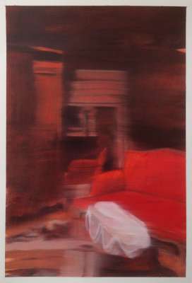 The sacristy (Oil on paper (contemporary) ) - Sara FRATINI