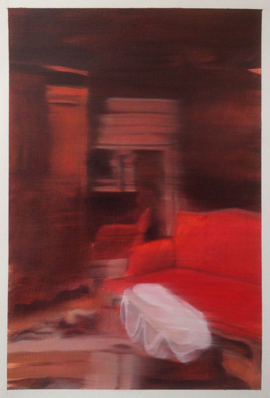 The sacristy (Oil on paper (contemporary) ) - Sara FRATINI