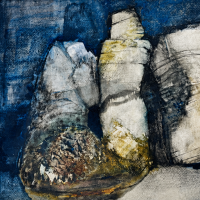 Monolithes 2 (Óleo sobre papel (contemporáneo)) — Véronique NEROU — Vista frontal
