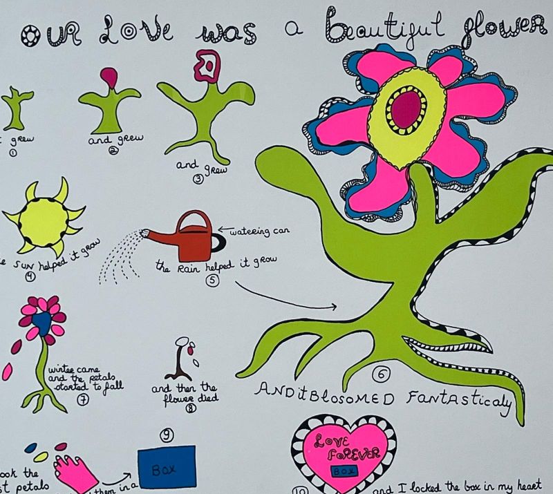 Our Love was a beautiful flower (Serigrafía) - Niki DE SAINT PHALLE