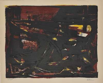 Selim Turan (1915-1994) // Sans Titre (Lithographie) -  Artistes Divers