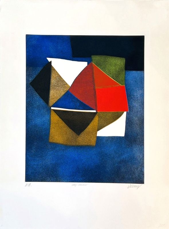 Cerf-volant (Aquatinte et carborundum) - Bertrand DORNY