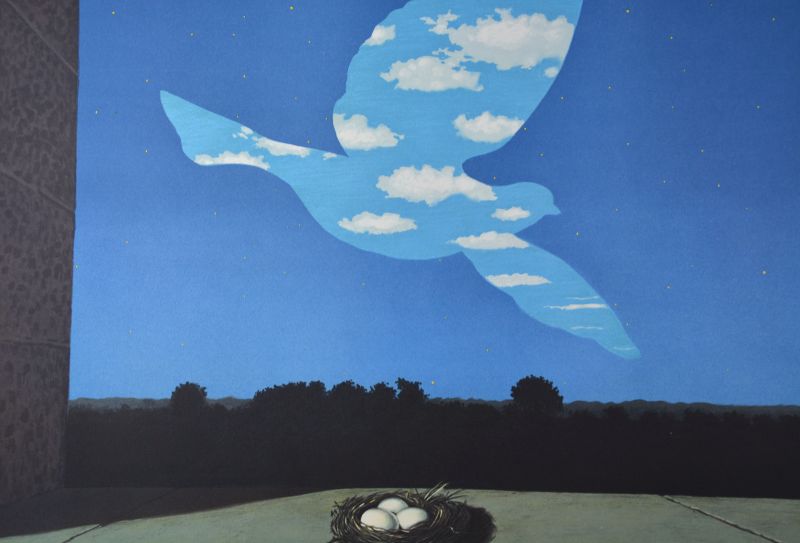 Die R&uuml;ckkehr (Farblithographie) - René MAGRITTE