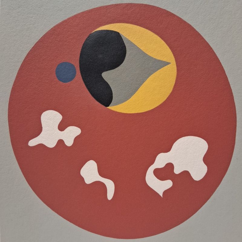 Soleil recerclé (Wood engraving) - Hans ARP