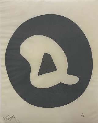 Sun  circled (Wood engraving) - Hans ARP