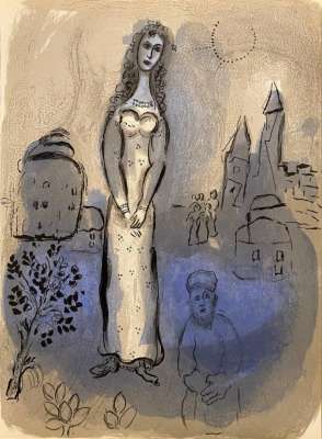 Esther (Farblithographie) - Marc CHAGALL