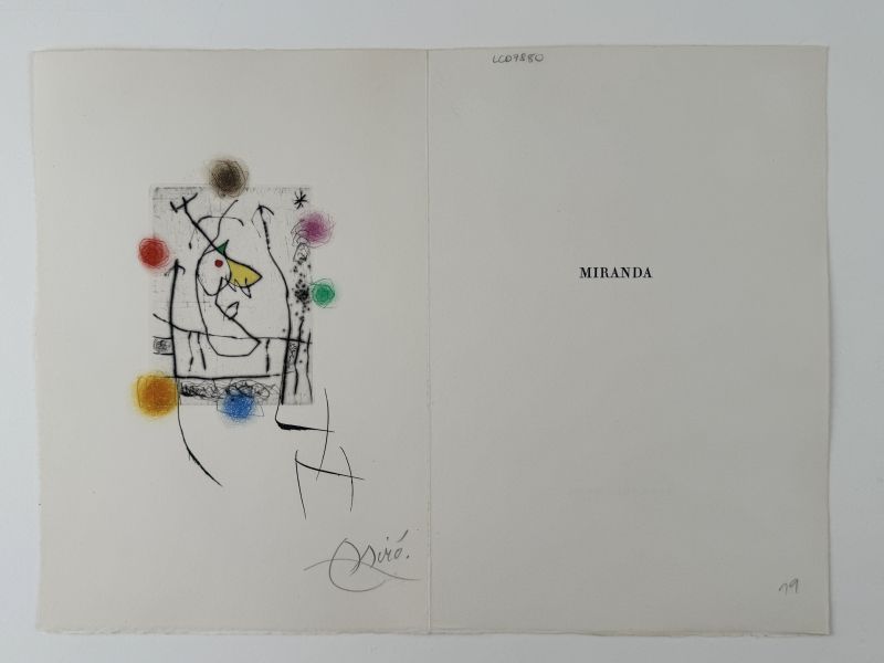 Miranda (Radierung) - Joan  MIRO