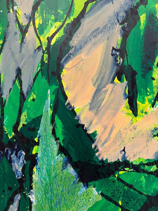 Naturellement vulnérable (Acrylic (modern)) - Pierre ALECHINSKY