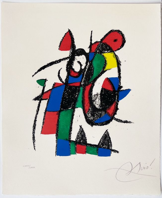 Miro Lithographe II (Planche 3) (Lithographie) - Joan  MIRO