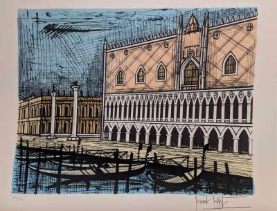 Le Palais des Doges (Lithographie) - Bernard BUFFET