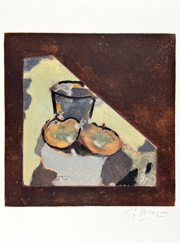 Nature Morte Oblique (Eau-forte et aquatinte) — Georges BRAQUE — Vue avant