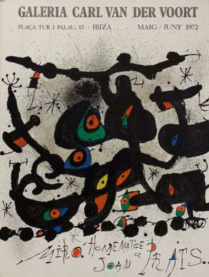 Affiche pour la galeria Carl van der Voort 1972 (Affiche) - Joan  MIRO