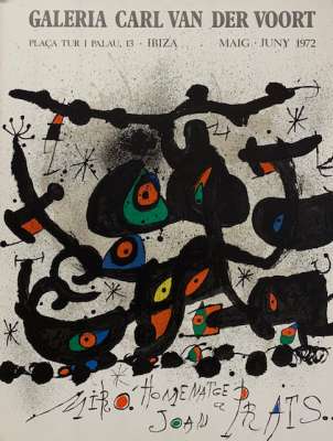 Exposicion "Homenatge a Joan Prats" (Affiche) - Joan  MIRO