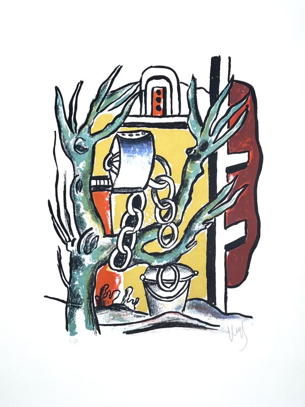 Le Puits (Lithographie) - Fernand LEGER