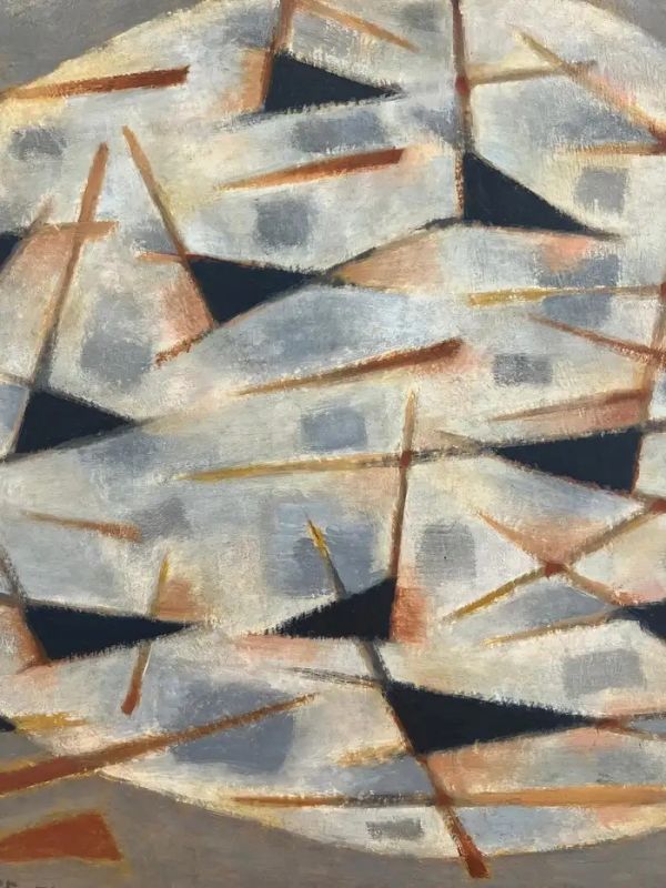 Barques (Huile sur toile (moderne)) - Alfred  MANESSIER