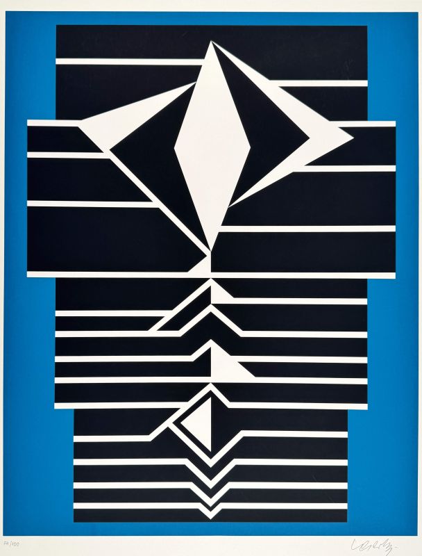 Les années Cinquante (Sérigraphie) — Victor VASARELY — Zoom détail