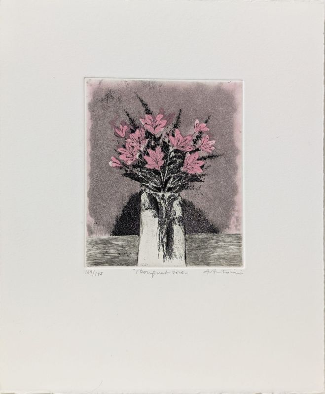 Ramo rosa (Aguatinta) - Annapia ANTONINI