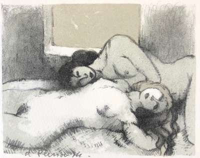 Women (Lithograph) - Henri PLISSON